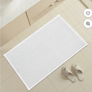 lot 3117 image: 16x24 YCT Non-Slip Chenille Rubber Bath Mat - Super Absorbent 16x24 Thin Quick Dry Rug for Under Door