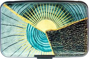 lot 3145 image: GULILASA Credit Card Holder Aluminum Wallet RFID Blocking Metal Slim Hard Case