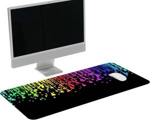 lot 3155 image: Computer Large Mouse Pad for Desk, Desk Matt for Desktop, Large Desk Mat with Colorful Raindrops, Keyboard Mat with Non-Slip Base, Waterproof Computer Mats for Desk Office Gaming (Style B)