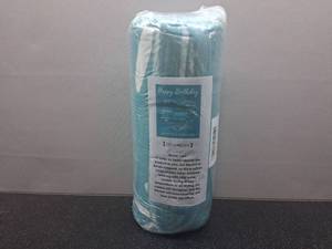 lot 3170 image: 50x60 Light Blue Birthday Blanket