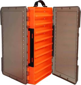 lot 3200 image: Fishing Lure Box Double Sided Tackle Box 18 Compartment Lure Box 3700 Tackle Tray Crankbait Storage Spinner Bait Tackle Box Large Bait Box