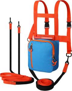 lot 3217 image: Toulite Ski Harness for Kids and Snowboard Harness Trainer Teach Your Child the Speed Control of Skiing and Snowboarding(Blue Orange)