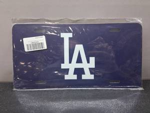 lot 3227 image: Los Angeles Dodgers License Plate