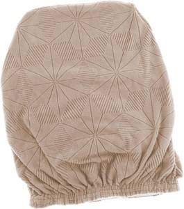 lot 3272 image: Practical Stretch Chair Cover, 360 Degree Dust Bag, 3D Jacquard Texture Soft Breathable Elasticity Chair Cover (Light Coffee)
