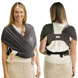 lot 4030 image: GROWNSY Comfy-Air Breathable Baby Carrier Newborn, 2-in-1 Mesh Baby Wraps Carrier for 7-35lbs, T-Webbing Zone Support, Ergonomic and Lightweight, Dark Grey