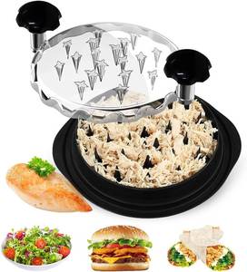 lot 4091 image: Vitoler Pro Chicken Shredder Tool, 10 8 Chicken Breast Shredder Tool Twist,Chicken Grinder withTransparent Lid,Ergonomic Handle,Non-Slip,Meat Shredder for Shredding Chicken Breast, Pork and Beef