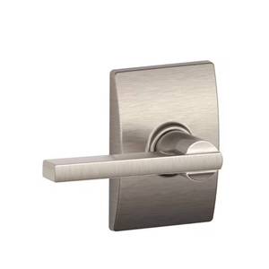 lot 5010 image: Latitude Satin Nickel Passage HallCloset Door Handle with Century Trim