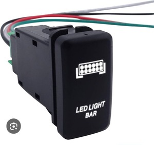 lot 5040 image: LED Light Bar Blue Push Switch w Wire Kit For Toyota Tacoma Tundra Land Cruiser