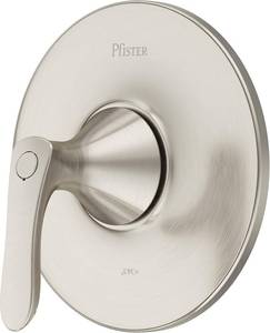 lot 5054 image: 1 Pack Pfister Weller Tub & Shower Valve Only Trim, Valve Not Included, 1-Handle, Brushed Nickel Finish, R891WRK