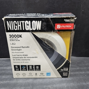lot 5073 image: 6 Inches Utilitech 1-Pack 65-Watt Equivalent White Dimmable Recessed Downlight (5-in or 6-in)