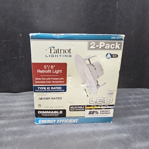 lot 5079 image: Patriot Lighting 5 6 Retrofit Light LED White Trim Frosted Dimmable