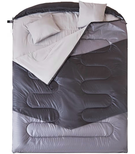 lot 562 image: oaskys Double Sleeping Bag for Adults with 2 Pillows - Queen Size XL Waterproof Sleeping Bag for All Season Camping Hiking Backpacking 2 Person Sleeping Bags for Cold Weather & Warm - Retail $0