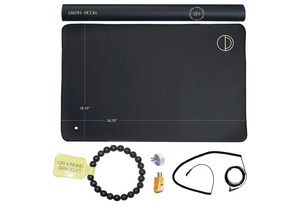 lot 571 image: Grounding Mat for Desk () �� Full Body Grounding Pad for Chair, Bed & Office Use �� Stay Grounded to Help Ease Stress, Fatigue & Tension from Long Work Hours - Retail $0
