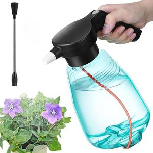 lot 9012 image: Dunkive Electric Spray Bottle Plant Mister for Indoor Outdoor Plants, 0.5 Gallon Automatic Watering Can Rechargeable Battery Powered Sprayer with Adjustable Spout for Gardening, Fertilizing, Cleaning