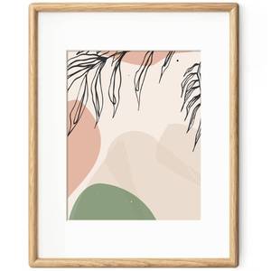 lot 9042 image: Axeman 11x14 Picture Frame - Solid White Oak Frame 11 x 14 Matted to 8x10 - Rounded Corner Oak Photo Frame 14x11 with Tempered Glass - Natural Wood Picture Frame for Wall Mount Display