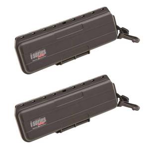 lot 9056 image: SKB Cases iSeries Hard Exterior Waterproof Watertight Arrow Broadhead Utility Case for Outdoor Camping, Fishing, and Hunting, Black (2 Pack)