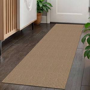 lot 9060 image: KOZYFLY Boho Runners for Hallways 2x5 ft Washable Kitchen Runner Non Slip Rubber Backed Hall Runners Cotton Entryway Runner Rugs Floor Carpet for Indoor Backdoor Bedroom Kitchen, TanOrangeBrown