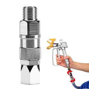 lot 9067 image: Sprayer Joint 14-Inch 360 Degrees Rotate Stainless Steel Airless High Pressure Spray Gun Hose Swivel Joint Connector Accessories for Graco Paint Sprayers Hose