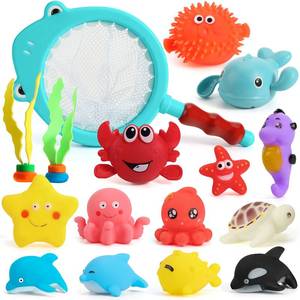 lot 9077 image: Shindel 16 PCS Baby Bath Toys, Floating Pool Toys for Kids Toddler Boys Girls