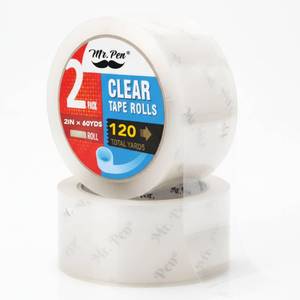 lot 9091 image: Mr. Pen- Packing Tape, 1 Pack, 2in Wide, 60 Yards, 1.9mil, No Smell, Shipping Tape, Packaging Tape Rolls, Clear Box Tape, MailingMoving Tape, Packing Tape Refill