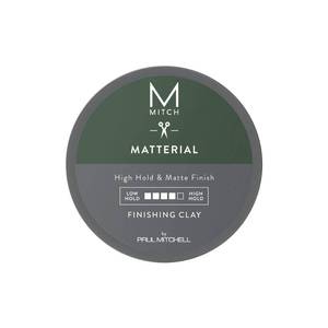 lot 9094 image: MITCH by Paul Mitchell Matterial Finishing Clay for Men, High Hold, Ultra-Matte Finish, For All Hair Types, 3 oz.