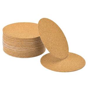 lot 9102 image: UXCELL 40 Pcs Self-Adhesive Cork Round, 3 x 3 Cork Tiles Backing Sheets for DIY Crafts, Brown