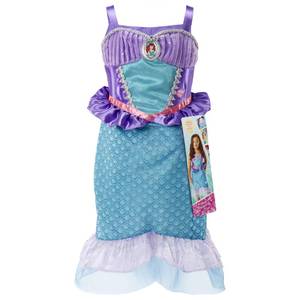 lot 9103 image: Disney Princess Ariel Sing &amp Shimmer Musical Dress Sparkling Costume with Built-In Music, Ages 3-6, Size 4-6X Amazon Exclusive