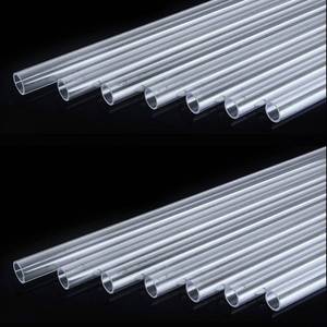 lot 9111 image: 16PCS Rigid PETG Tube 12mm (12) OD x 1mm Wall Thickness, 12.5 Length Water Cooling Hard Tubes Rigid Round PC Tubing Unbreakable Polycarbonate Tubing DIY Clear Acrylic Tube