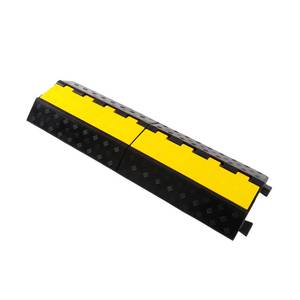 lot 9132 image: YONSHENG Rubber Cable Ramp Cord Cover Cable Protector Ramps Wire Hose Protective 1 Channel 22000Lbs Load Capacity Traffic Speed Bump for Asphalt Concrete Gravel Driveway, 1 Pack