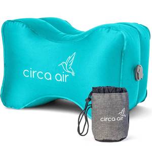 lot 9139 image: Circa Air Inflatable Knee Pillow for Side Sleepers - Orthopedic Knee Pillows for Sleeping, Sciatica Relief, Back Pain, Leg Pain, Hip or Joint Pain. Weighs Only 1.98 Oz Perfect for TravelHome