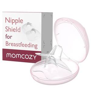 lot 9173 image: Momcozy Ultra-Thin Nipple Shields, 100% Food-Grade Silicone for Breastfeeding Moms, BPABPS-Free, Super-Soft & Portable Carry Case Included, 24mm