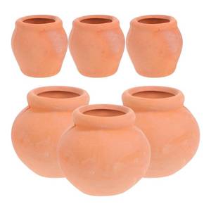 lot 9199 image: Toddmomy Set of 4 Mini Terracotta Pots for Succulents Small Clay Planters for Plants, Durable Flower Pots