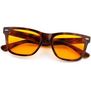 lot 9248 image: ViewJoy Sleep Glasses 99.9% Blue Light Glasses Dual AR Coatings Amber Orange Lens for Computer Gaming Reduce Eyestrain Havana Tortoise Shell Frames