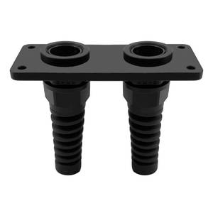 lot 9262 image: ISURE MARINE PG16 Cable Gland with Anodized Aluminum Base Antirust Anti-corrosive Waterproof IP68 Nylon Joint Adjustable Locknut for 8-14mm Wire Thread Integrated Two Cable Gland