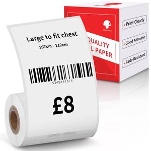 lot 9264 image: Thermal Printing Paper Compatible with Phomemo M110 M220 M200 M221 M150 M250 M260 M108 M100 Label Printer, Phomemo M110 Thermal Label for Labeling Jars, 1.96x3.15 (50x80mm), 100 StickerRoll