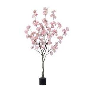 lot 30110 image: Artificial Cherry Blossom Tree Realistic Potted Plant -Retail- $55.99