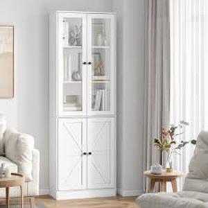 lot 30120 image: 70.9x23.6 In. Standard Bookcase with Glass Door -Retail- $174.99