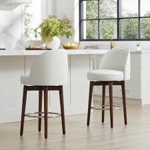 lot 30139 image: 26 In. Swivel Counter and Bar Stool (Set of 2) -Retail- $329