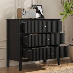 lot 30151 image: Painted Furniture 32 In. 3-Drawer Dresser -Retail- $156