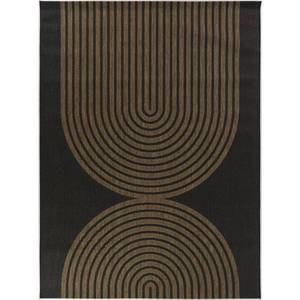 lot 29941 image: 53 x 7 Niccolo Modern Rectangular IndoorOutdoor Rug Black - Balta Rugs Loomed Polypropylene, Fade & Stain-Resistant