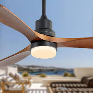 lot 29863 image: 52 In. kemp 3-Blade LED Standard Ceiling Fan with Remote Control