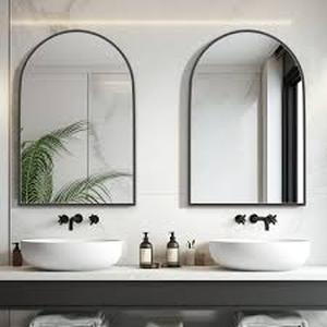 lot 29867 image: Margulies Metal Arch Mirror (Set of 2)
