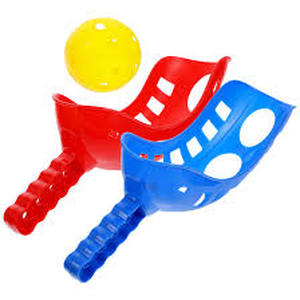 lot 29880 image: 3pcs Scoop Toss Ball Set for Boys and Girls Outdoor Games Beach Ball for Family Interaction Coordination Skills
