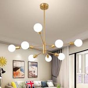lot 29915 image: Glenarm 8-Light Sputnik Sphere Chandelier