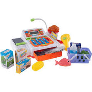 lot 29931 image: Hey Play Pretend Cash Register Supermarket Playset Toy