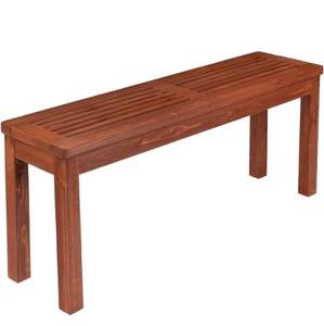lot 36919 image: VINGLI Outdoor Wooden Bench, 45�� Porch Bench Outdoor Backless Garden Bench, Small Outdoor Bench for Deck Patio Entryway (Brown, 45in) - Retail $0