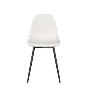 lot 28840 image: Brandon Dining Chair, White Faux Leather, Set of 4