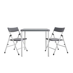 lot 28851 image: Cosco 3pc Kids Activity Set with Folding Chairs GrayWhite