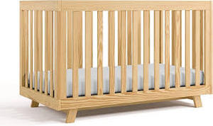 lot 28905 image: 3-in-1 Convertible Crib - Natural