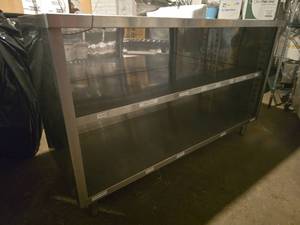 lot 5030 image: 5ft Stainless Steel Table With Understorage